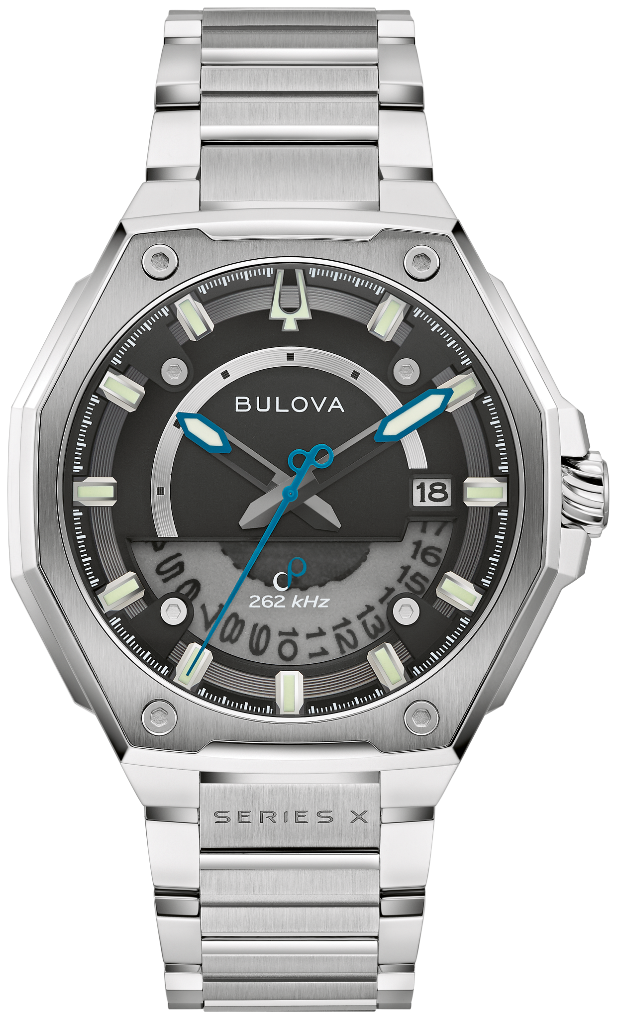 Black Dial Stainless Steel Bracelet Series X 98B456 | Bulova